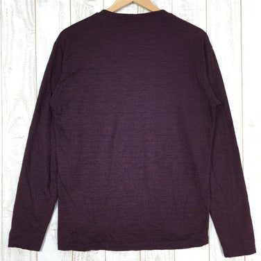 【Men's L パープル系】Waipoua ( ワイポウア ) ミッドウェイト メリノウール ロングスリーブ クルー Midweight Merinowool Long Sleeve Crew ロンt Tシャツ ベースレイヤー Men's ウール ロングスリーブTシャツ クルーネック インナー シャツ トップス ウェア - 【公式】2ndGEAR（セカンドギア）Webショップ【登山用品・アウトドア用品専門 買取販売店】