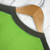 The North Face 男士中号绿色长袖 Dacron QD Crew 夹克（长袖）涤纶抓绒夹克（z00054264）