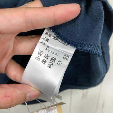 【Women's M ネイビー系】 Supernatural | Sn ( スーパーナチュラル ) ファンネル ドレス Funnel Dress BLUEBERRY メリノウール混 フレンチスリーブ フード付き メリノウール ウェア ドレス ワンピース z0006148