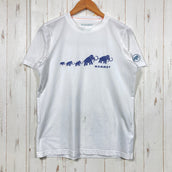 【Men's S ホワイト系】 Mammut ( マムート ) QD ロゴ プリント Tシャツ アジアンフィット QD Logo Print T-Shirt AF Men 速乾 ポリエステル100% ポリエステル ウェア トップス インナー シャツ ショートスリーブ