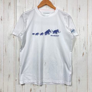 【Men's S ホワイト系】 Mammut ( マムート ) QD ロゴ プリント Tシャツ アジアンフィット QD Logo Print T-Shirt AF Men 速乾 ポリエステル100% ポリエステル ウェア トップス インナー シャツ ショートスリーブ