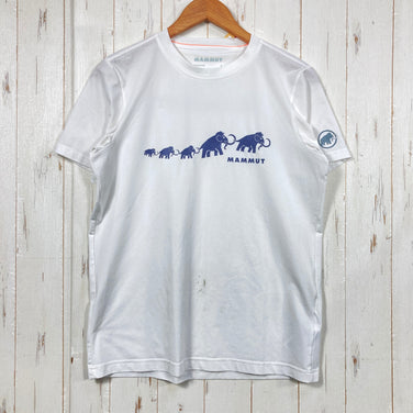 【Men's S ホワイト系】 Mammut ( マムート ) QD ロゴ プリント Tシャツ アジアンフィット QD Logo Print T-Shirt AF Men 速乾 ポリエステル100% ポリエステル ウェア トップス インナー シャツ ショートスリーブ