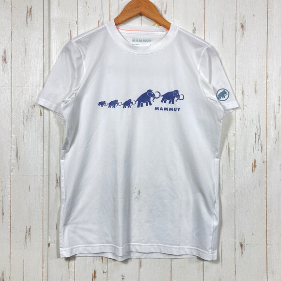 【Men's S ホワイト系】 Mammut ( マムート ) QD ロゴ プリント Tシャツ アジアンフィット QD Logo Print T-Shirt AF Men 速乾 ポリエステル100% ポリエステル ウェア トップス インナー シャツ ショートスリーブ