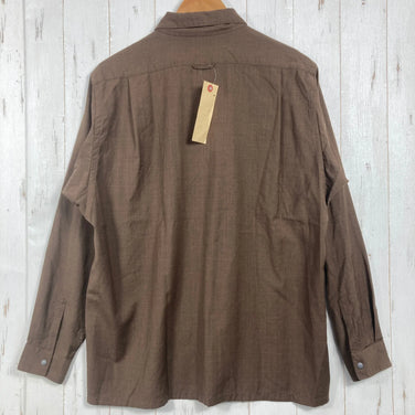 [Unisex M Brown] Yamatomichi Merino Shirt Merino Wool Wear Tops Inner Shirt Long Sleeve Shirt Wool z00058595 Wool Long Sleeve Shirt Inner Shirt