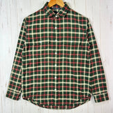 Men's Small Green The North Face Flannel Check Shirt, Polyester, Long Sleeve, Synthetic, Tops, Undershirt, z00053537