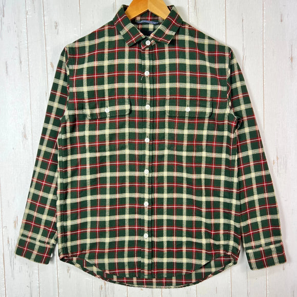 【Men's S グリーン系】 The North Face ( ザ・ノースフェイス ) フランネル チェックシャツ ポリエステル ウェア トップス インナー シャツ ロングスリーブシャツ 化繊 z00053537  化繊 ロングスリーブシャツ インナー シャツ ト