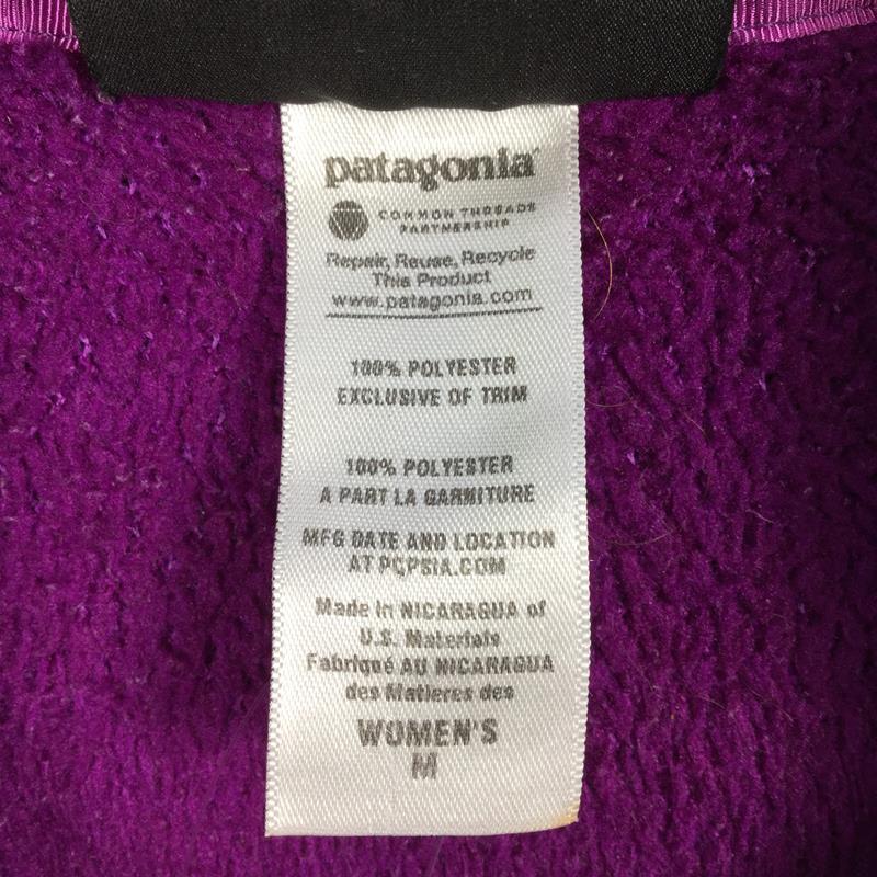 [Women's M Purple] Patagonia Re-Tool Snap-T Pullover Polartec Thermal Pro Fleece Pullover Jacket Discontinued Model Hard to Find 25442 International