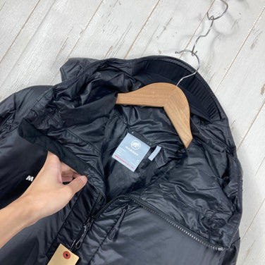 【Men's L ブラック系】 Mammut ( マムート ) IN フレックス フーデッド ジャケット IN Flex Hooded Jacket 生産終了モデル 入手困難 Nespresso（ネスプレッソ）コラボ 化繊ダウン ウェア トップス アウター ジャケッ