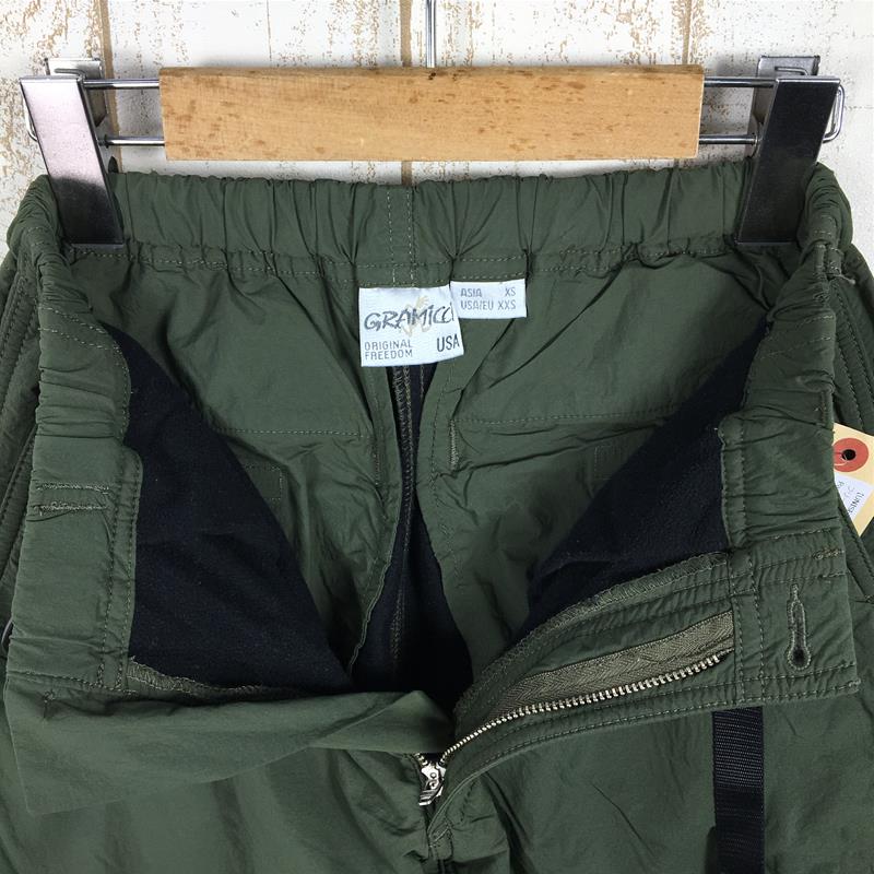 [Unisex XS Green] Gramicci Nylon Fleece Truck Pants GUP-20F009 Unisex Fleece Long Pants Bottoms Wear