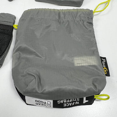 【OneSize グレー系】 Paago Works ( パーゴワークス ) ダブルフェイス スタッフバッグ セット W-Face Stuffbag Set 1x2枚・P2x2枚 合計4枚セット バッグ ストレージ パッキングサック スタッフサック インナーポーチ