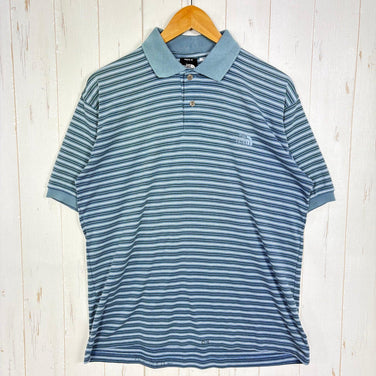 【Men's M ネイビー系】 The North Face ( ザ・ノースフェイス ) ショートスリーブ ボーダー ポロ ポリエステル ウェア トップス インナー シャツ ショートスリーブシャツ 化繊 z00058786  化繊 ショートスリーブシャツ インナー