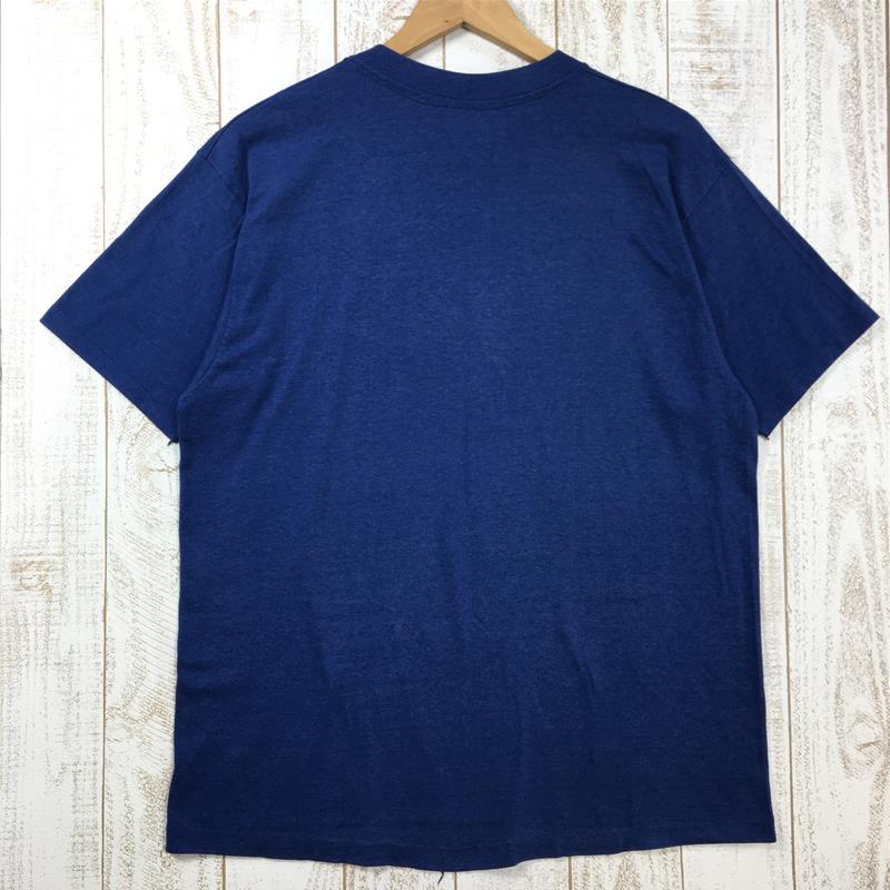 【Men's XS ネイビー系】 Hanes ヘインズ Lake Tahoe スーベニア Tシャツ 50/50 コットンポリ ビンテージ 希少なアウトドアTシャツ International Men's  コットン ショートスリーブTシャツ クルーネック インナー シ