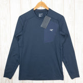 【Men's XS ネイビー系】 Arcteryx ( アークテリクス ) ロー LT クルーネック Rho LT Crew Neck ポリエステル X000007460 International Men's ブラックサファイア | Black Sapphire 化 - 【公式】2ndGEAR（セカンドギア）Webショップ【登山用品・アウトドア用品専門 買取販売店】