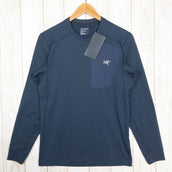 【Men's XS ネイビー系】 Arcteryx ( アークテリクス ) ロー LT クルーネック Rho LT Crew Neck ポリエステル X000007460 International Men's ブラックサファイア | Black Sapphire 化 - 【公式】2ndGEAR（セカンドギア）Webショップ【登山用品・アウトドア用品専門 買取販売店】