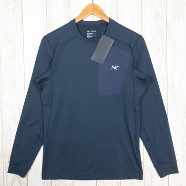 【Men's XS ネイビー系】 Arcteryx ( アークテリクス ) ロー LT クルーネック Rho LT Crew Neck ポリエステル X000007460 International Men's ブラックサファイア | Black Sapphire 化 - 【公式】2ndGEAR（セカンドギア）Webショップ【登山用品・アウトドア用品専門 買取販売店】