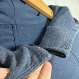 【Men's XS ネイビー系】 Lululemon ( ルルレモン ) シティ スウェット フルジップ フーディ City Sweat Full-Zip Hoodie Heathered True Navy 4WAYストレッチ ウェア トップス インナー シャツ フ