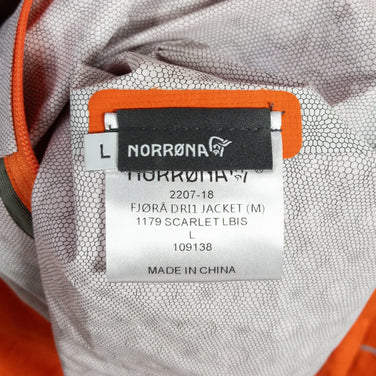 【Men's L オレンジ系】 Norrona ( ノローナ ) フィヨーロ ドライワン ジャケット Fjora Dri1 Jacket ナイロン 2207-18 Men's レインシェル アウター ジャケット トップス ウェア - 【公式】2ndGEAR（セカンドギア）Webショップ【登山用品・アウトドア用品専門 買取販売店】