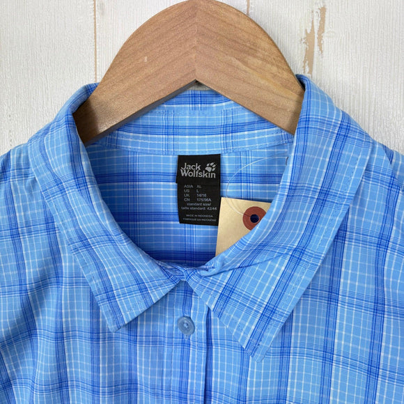 【Women's L ブルー系】 Jackwolfskin ( ジャックウルフスキン ) センタウラ シャツ Centaura Shirt ナイロン ウェア トップス インナー シャツ ショートスリーブシャツ 化繊 z00054717  化繊 ショートスリーブシャツ