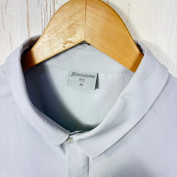 【Men's M グレー系】 Houdini ( フーディニ ) メンズ コスモ シャツ M's Cosmo Shirt 238724 GROUND GREY z00055924 GROUND GREY 化繊 ショートスリーブシャツ インナー シャツ トップス ウ