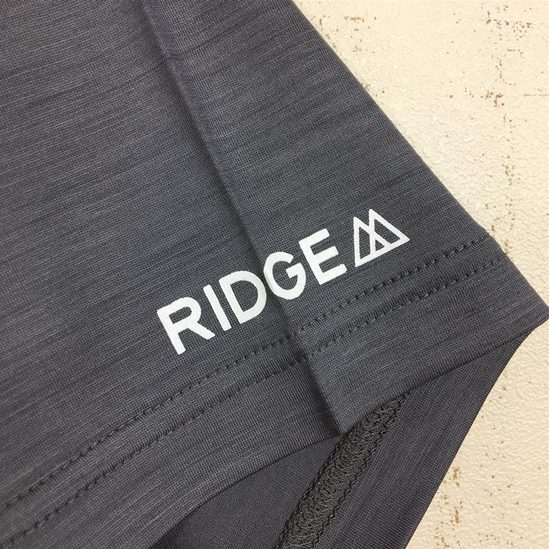 【男款 S 灰色】Ridge Mountain Gear 美利奴基本款 T 恤短袖美利奴基本款 T 恤短袖美利奴羊毛圆领男式钢灰色