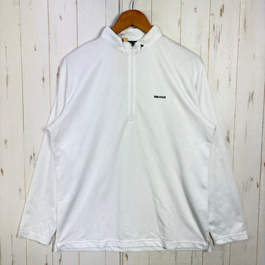 【Men's XL ホワイト系】 Marmot ( マーモット ) ロングスリーブ ハーフジップ シャツ ポリエステル ウェア トップス インナー シャツ ロングスリーブシャツ 化繊 z00061068  化繊 ロングスリーブシャツ インナー シャツ トップス ウェア