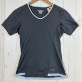 【Women's XS グレー系】 Arcteryx ( アークテリクス ) ショートスリーブ Vネック ティー ポリエステル ウェア トップス インナー シャツ ショートスリーブTシャツ クルーネック 化繊 z00059348  化繊 ショートスリーブTシャツ クルー