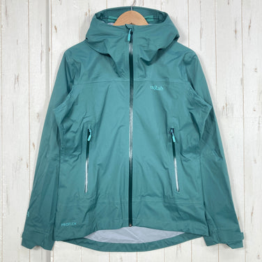 【Women's S グリーン系】 Rab ( ラブ ) ファイアウォール ライト ジャケット ウィメンズ Firewall Light Jacket Womens QWG-93 Green Slate z00058289 Green Slate レインシェル アウター