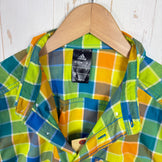 【Men's L ブルー系】 Adidas ( アディダス ) ハイキング シャツ Hiking Shirt Shock Blue S16 UPF25+｜チェック ポリエステル ウェア トップス インナー シャツ ショートスリーブシャツ 化繊 z00060665