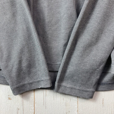 男士小号灰色 2013 Patagonia Capilene 2 轻盈圆领涤纶T恤，长袖，圆领