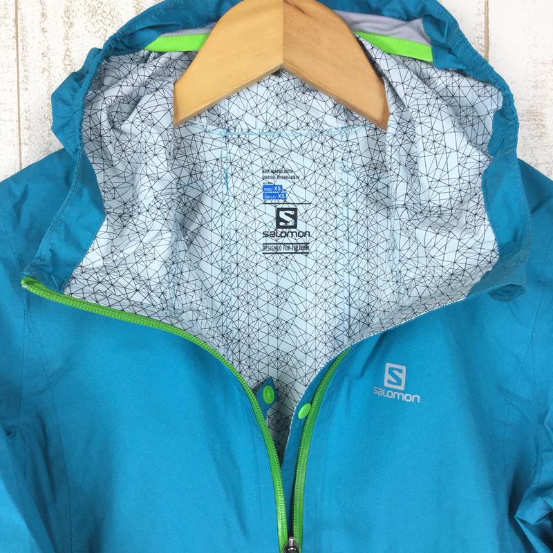 【女款XS蓝色系列】Salomon女式闪电防水外套Lightning Wp Jkt L39270900国际女式雨壳外套上衣