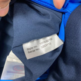 男士小号蓝色 Mammut Rime Light Insulation Flex 连帽保暖夹克。合成羽绒服。