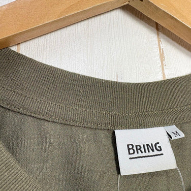 【Men's M グリーン系】 Bring ( ブリング ) ドライコットニー ベーシック シャツ Drycottony Basic Shirt ポリエステル ウェア トップス インナー シャツ ショートスリーブTシャツ クルーネック 化繊 z00057840  化