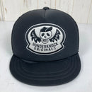 【OneSize ブラック系】 Hungerknock Originals ( ハンガーノック オリジナルス ) スカル ツバタン キャップ Skull Tsubatan Cap 生産終了モデル 入手困難 ポリエステル ウェア ウェア小物 ヘッドウェア キャップ z-3