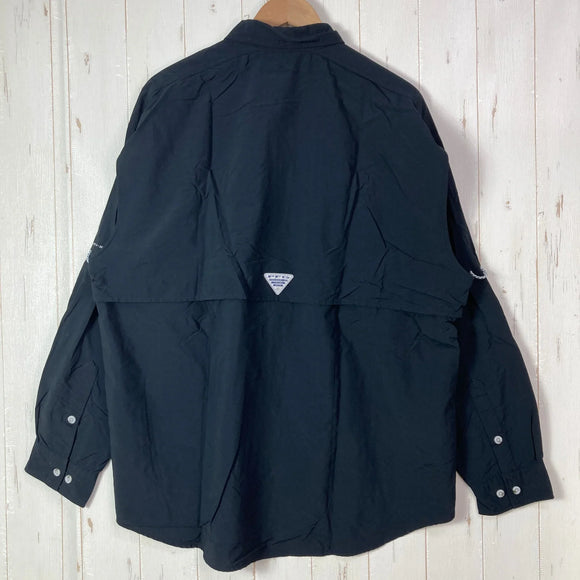 【Men's L ブラック系】 Columbia ( コロンビア ) バハマ 2 ロングスリーブ シャツ Bahama II L S Shirt PFGシリーズ ナイロン ウェア トップス インナー シャツ ロングスリーブシャツ 化繊 z00059490  化繊 ロ