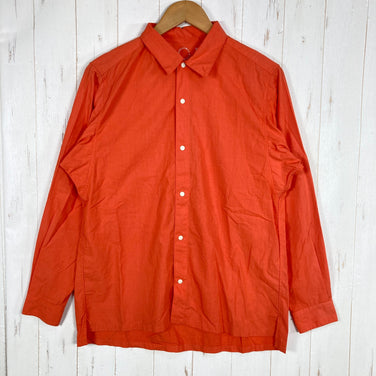 【Unisex M オレンジ系】 Yamatomichi ( 山と道 ) バンブー シャツ Bamboo Shirt バンブーポリエステル 日本製 レーヨン ウェア トップス インナー シャツ ロングスリーブシャツ  z00061016   ロングスリーブシャツ イン