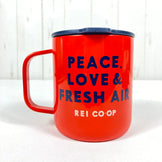 One Size Red Rei (REI) 12oz Camp Mug, Double-Wall Insulated, Red Hot, Hard-to-Find Cookware, Cup, Mug, Tumbler (z00054329)