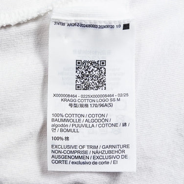 Arcteryx 男式 Crag 棉质标志短袖 T 恤（白色 Light/Soul）- 小码（白色）- 棉质，短袖圆领，合成面料（z00053081）