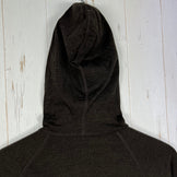 Yamatomichi 男女通用中号棕色美利奴羊毛全拉链连帽衫。美利奴羊毛上衣、内搭衬衫、连帽衫、羊毛，z00056349。