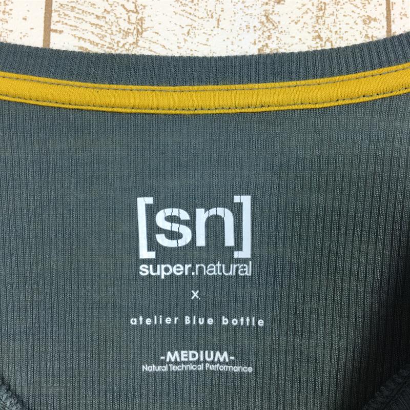 【Men's M ブルー系】 Atelier Blue Bottle ( アトリエブルーボトル ) × Sn Supernatural ハイカーズ リブ Tシャツ 8部袖 Hiker'S Rib T-Shirt 8Sleeve ウール 生産終了モデル 入手困難 S