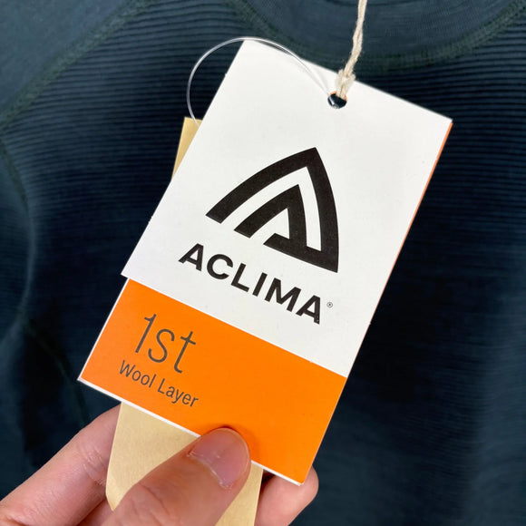 【Women's M グリーン系】 Aclima ( アクリマ ) ストリームウール クルーネック StreamWool Crewneck 108455 343 GREEN GABLES z00055905 343 GREEN GABLES ウール ロングスリーブTシャ