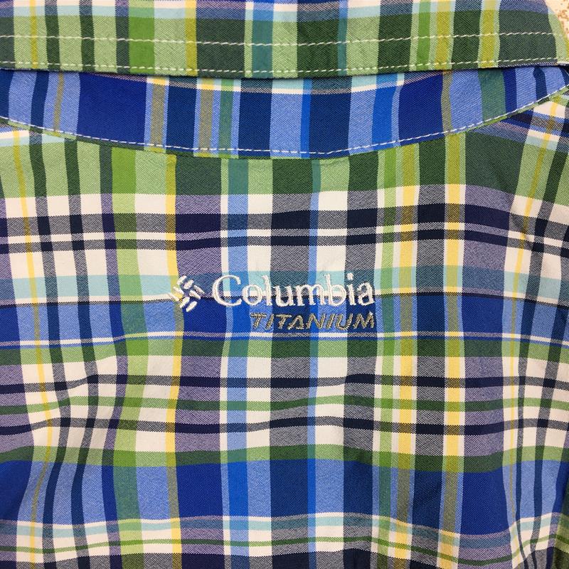 【Men's M ブルー系】 Columbia ( コロンビア ) ゴーマンブリッジ ショートスリーブ シャツ オムニドライ 速乾 PM7665 Men's  化繊 ショートスリーブシャツ インナー シャツ トップス ウェア