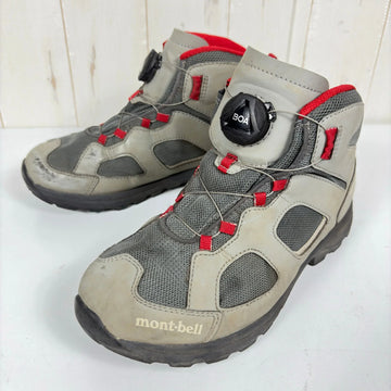 【Kid's 22.0cm グレー系】 Montbell ( モンベル ) ラップランド ブーツ リール アジャスト キッズ 16-25 Lappland Boots Reel Adjust Kid's 16-25 フットウェア トレッキングブーツ z00055174  ト