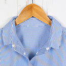 【Women's S ブルー系】 Ridge Mountain Gear ( リッジマウンテンギア ) ベーシック ロングスリーブ シャツ ストライプ Basic Long Sleeve Shirt Stripe Blue x White ポリエステル ウェア トップ - 【公式】2ndGEAR（セカンドギア）Webショップ【登山用品・アウトドア用品専門 買取販売店】