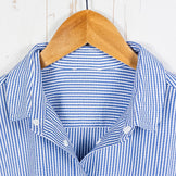 【Women's S ブルー系】 Ridge Mountain Gear ( リッジマウンテンギア ) ベーシック ロングスリーブ シャツ ストライプ Basic Long Sleeve Shirt Stripe Blue x White ポリエステル ウェア トップ - 【公式】2ndGEAR（セカンドギア）Webショップ【登山用品・アウトドア用品専門 買取販売店】