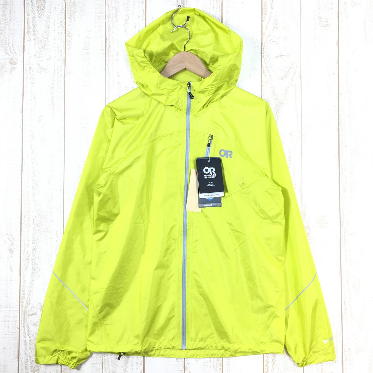 【Men's S イエロー系】 Outdoor Research ( アウトドアリサーチ ) ヘリウム レイン ジャケット Helium Rain Jacket パーテックスシールド防水透湿 レインシェル フーディ 275386/19842910 Internati