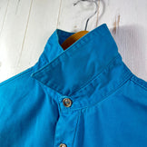 【Men's M ブルー系】 1980s Patagonia ( パタゴニア ) キャンバスシャツ Canvas Shirt Peacock ビンテージ オリジナル 入手困難 希少カラー コットン ウェア トップス インナー シャツ ロングスリーブシャツ コットン