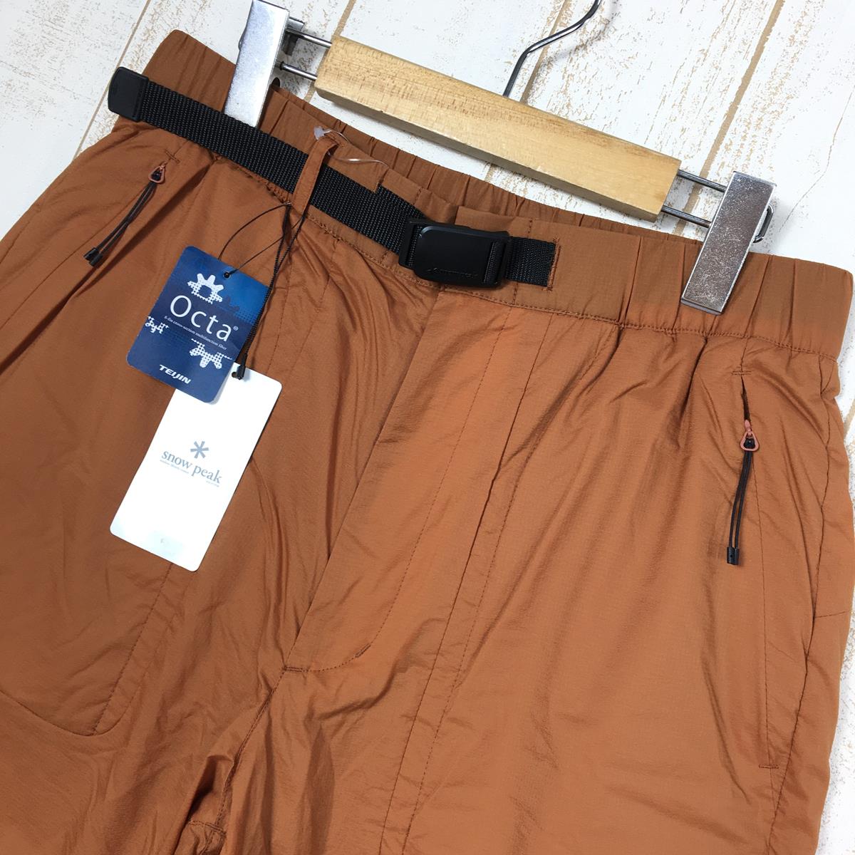 【Men's S ブラウン系】 Snowpeak ( スノーピーク ) 2レイヤー オクタ ショーツ アクティブインサレーション PA-19SU008 Asian Men's Orange 化繊インサレーション ショーツ ショートパンツ ボトムス ウェア