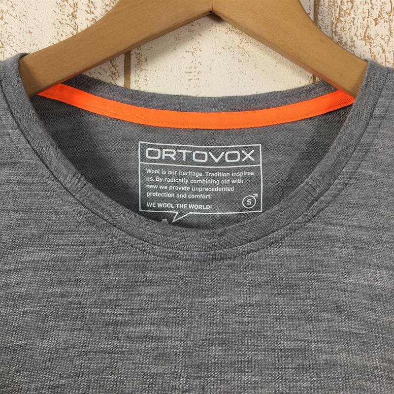 【男款S灰】Ortovox Rock'N'Wool Ls美利奴羊毛T恤长T恤84111国际男士羊毛长袖T恤圆领