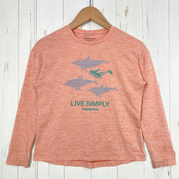 【Kid's S ピンク系】 2021 Patagonia ( パタゴニア ) キャプリーン クール デイリー カットソー LPME ポリエステル ウェア トップス インナー シャツ ショートスリーブTシャツ クルーネック 化繊 z00054034 LPME 化繊