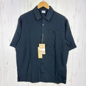 【Men's M ブラック系】 Houdini ( フーディニ ) メンズ ツリー ショートスリーブ シャツ M's Tree Shortsleeve Shirt 860051 True Black Light z00058245 True Black Light